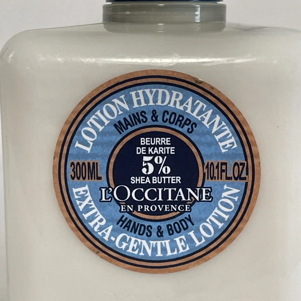 (2) L'Occitane 5% Shea  Hand Body Lotion 300ml/10.1oz